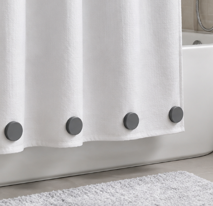 Magnetic Shower Curtain Weights for Liner & Drapery
