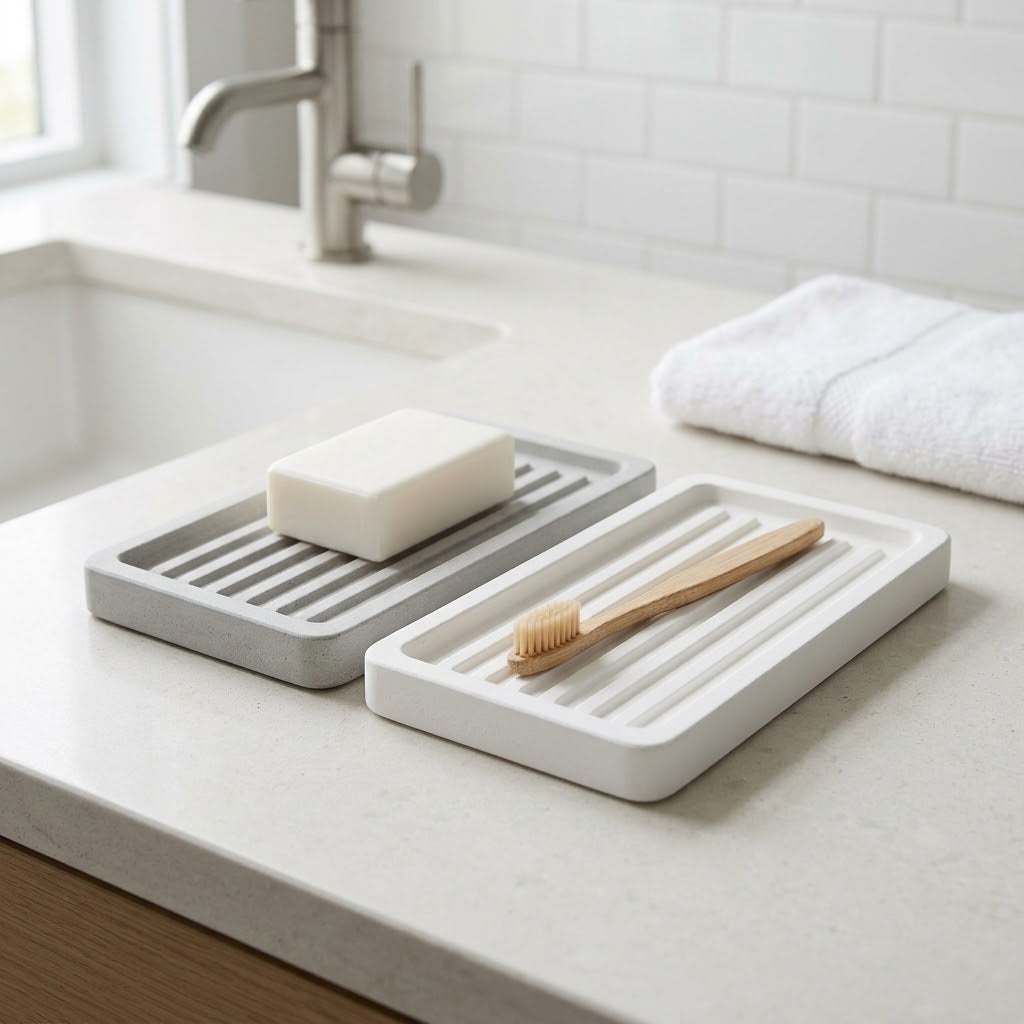 Diatomite Quick-Dry Soap & Countertop Tray